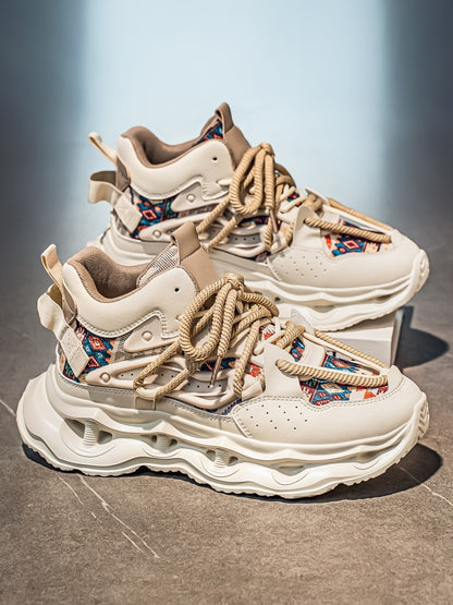 𝔾𝕣𝕠𝕦𝕟𝕕ℤ𝕖𝕣𝕠®－Flexing－shoes✥25-26✥美式秋冬新款復古2.0中筒厚底增高運動老爹鞋N8562