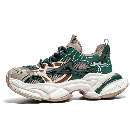 𝔾𝕣𝕠𝕦𝕟𝕕ℤ𝕖𝕣𝕠®－Flexing－shoes✥25-26✥美式新款復古增高潮加厚休閒老爹鞋C5585