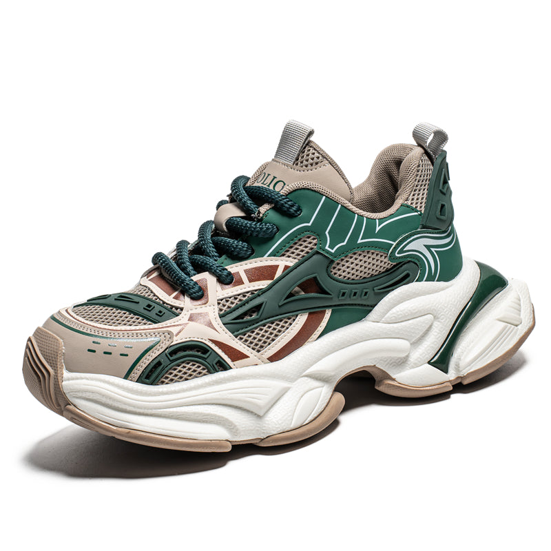 𝔾𝕣𝕠𝕦𝕟𝕕ℤ𝕖𝕣𝕠®－Flexing－shoes✥25-26✥美式新款復古增高潮加厚休閒老爹鞋C5585