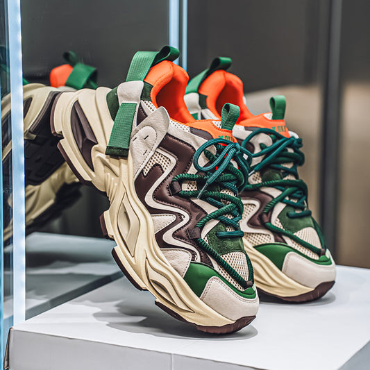 𝔾𝕣𝕠𝕦𝕟𝕕ℤ𝕖𝕣𝕠®－Flexing－shoes✥2026✥美式🔥復古增高經典老爹鞋LD02