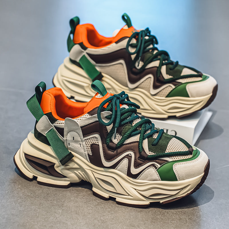 𝔾𝕣𝕠𝕦𝕟𝕕ℤ𝕖𝕣𝕠®－Flexing－shoes✥2026✥美式🔥復古增高經典老爹鞋LD02