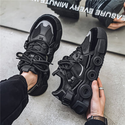 𝔾𝕣𝕠𝕦𝕟𝕕ℤ𝕖𝕣𝕠®－Flexing－shoes✥2024✥美式秋冬款復古麂皮坦克車男女中性走路休閒鞋XL01