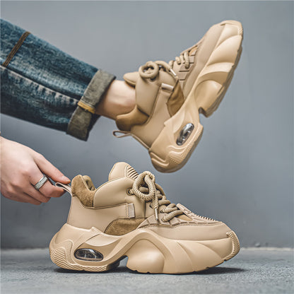 𝔾𝕣𝕠𝕦𝕟𝕕ℤ𝕖𝕣𝕠®－Flexing－shoes✥2024✥美式復古厚鞋增高麂皮粗繩減壓老爹鞋走路鞋情侶鞋DM-5976