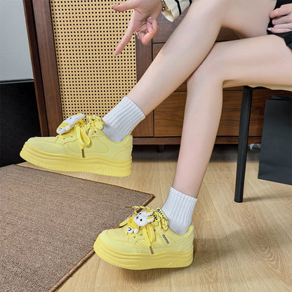 𝔾𝕣𝕠𝕦𝕟𝕕ℤ𝕖𝕣𝕠®－Flexing－shoes✥2024✥美式休閒多巴胺小兔鞋飾女款運動走路鞋(35-40號)Y9918