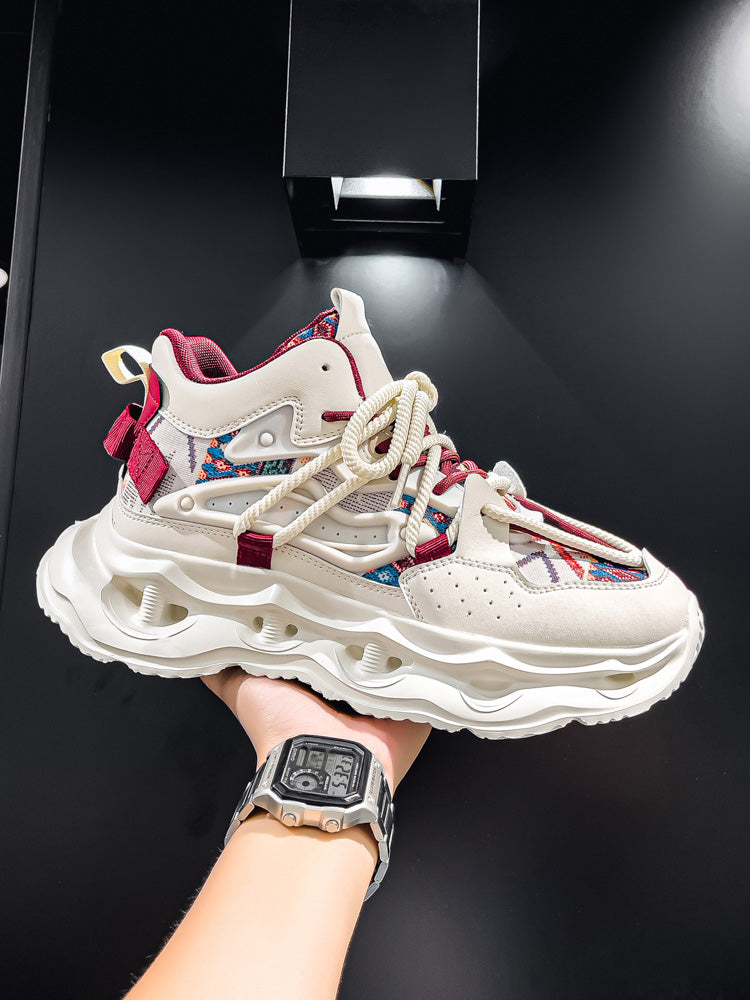 𝔾𝕣𝕠𝕦𝕟𝕕ℤ𝕖𝕣𝕠®－Flexing－shoes✥25-26✥美式秋冬新款復古2.0中筒厚底增高運動老爹鞋N8562