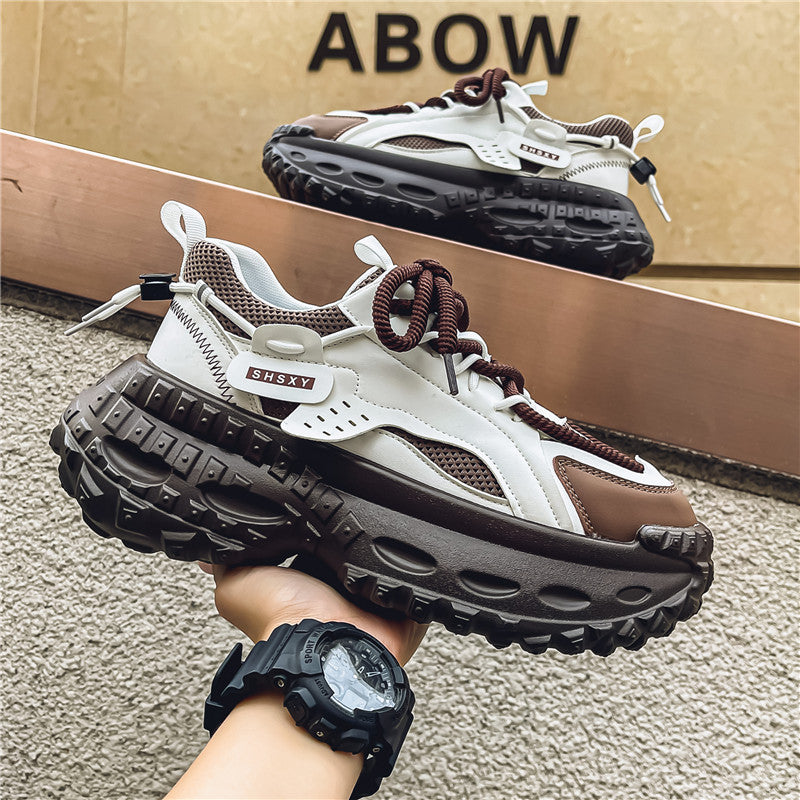 𝔾𝕣𝕠𝕦𝕟𝕕ℤ𝕖𝕣𝕠®－Flexing－shoes✥2024✥美式潮流新款輪胎底增高情侶運動鞋老爹鞋S1699