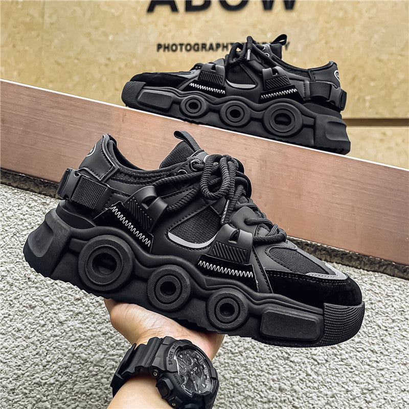 𝔾𝕣𝕠𝕦𝕟𝕕ℤ𝕖𝕣𝕠®－Flexing－shoes✥2024✥美式秋冬款復古麂皮坦克車男女中性走路休閒鞋XL01