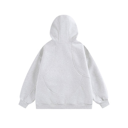 𝔾𝕣𝕠𝕦𝕟𝕕ℤ𝕖𝕣𝕠®2026年秋冬款復古寬鬆拼中領面罩連帽長袖T-SHIRT