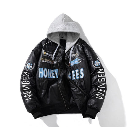 🔥𝔾𝕣𝕠𝕦𝕟𝕕⇔ℤ𝕖𝕣𝕠®25-26年秋冬新款vintag經典刺繡復古PU皮革機車夾克外套4色