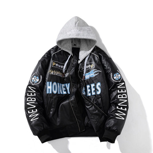 🔥𝔾𝕣𝕠𝕦𝕟𝕕⇔ℤ𝕖𝕣𝕠®25-26年秋冬新款vintag經典刺繡復古PU皮革機車夾克外套4色