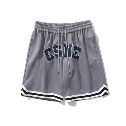 G.Z 邁阿密南岸✥𝔾𝕣𝕠𝕦𝕟𝕕ℤ𝕖𝕣𝕠®✥２０２4南裝大佬/美式嘻哈沙灘休閒短絨字母中性短褲居家褲