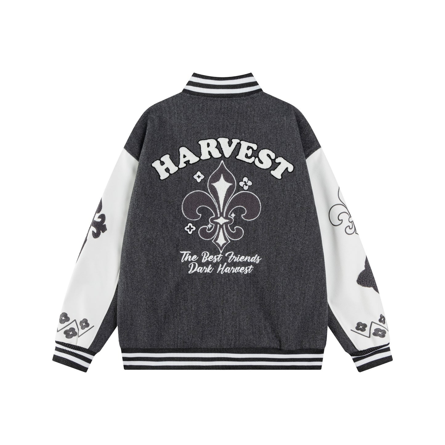 𝔾𝕣𝕠𝕦𝕟𝕕ℤ𝕖𝕣𝕠®2026年秋冬款復古PU皮革老花字母棒球夾克外套(加厚限量)