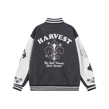 𝔾𝕣𝕠𝕦𝕟𝕕ℤ𝕖𝕣𝕠®2026年秋冬款復古PU皮革老花字母棒球夾克外套(加厚限量)