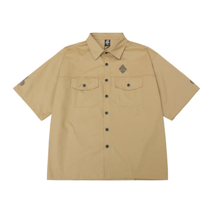 𝔾𝕣𝕠𝕦𝕟𝕕ℤ𝕖𝕣𝕠🎭♠墨西哥♠匪幫⚂2025年⚅美式嘻哈寬鬆上衣經典翻黑桃天使重磅數工作短袖襯衫