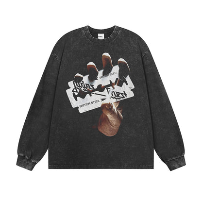 G.Z邁阿密南岸𝔾𝕣𝕠𝕦𝕟𝕕ℤ𝕖𝕣𝕠®✥南裝大佬✥ 美式嘻哈水280gJudas Priest長袖上衣T-Shirt