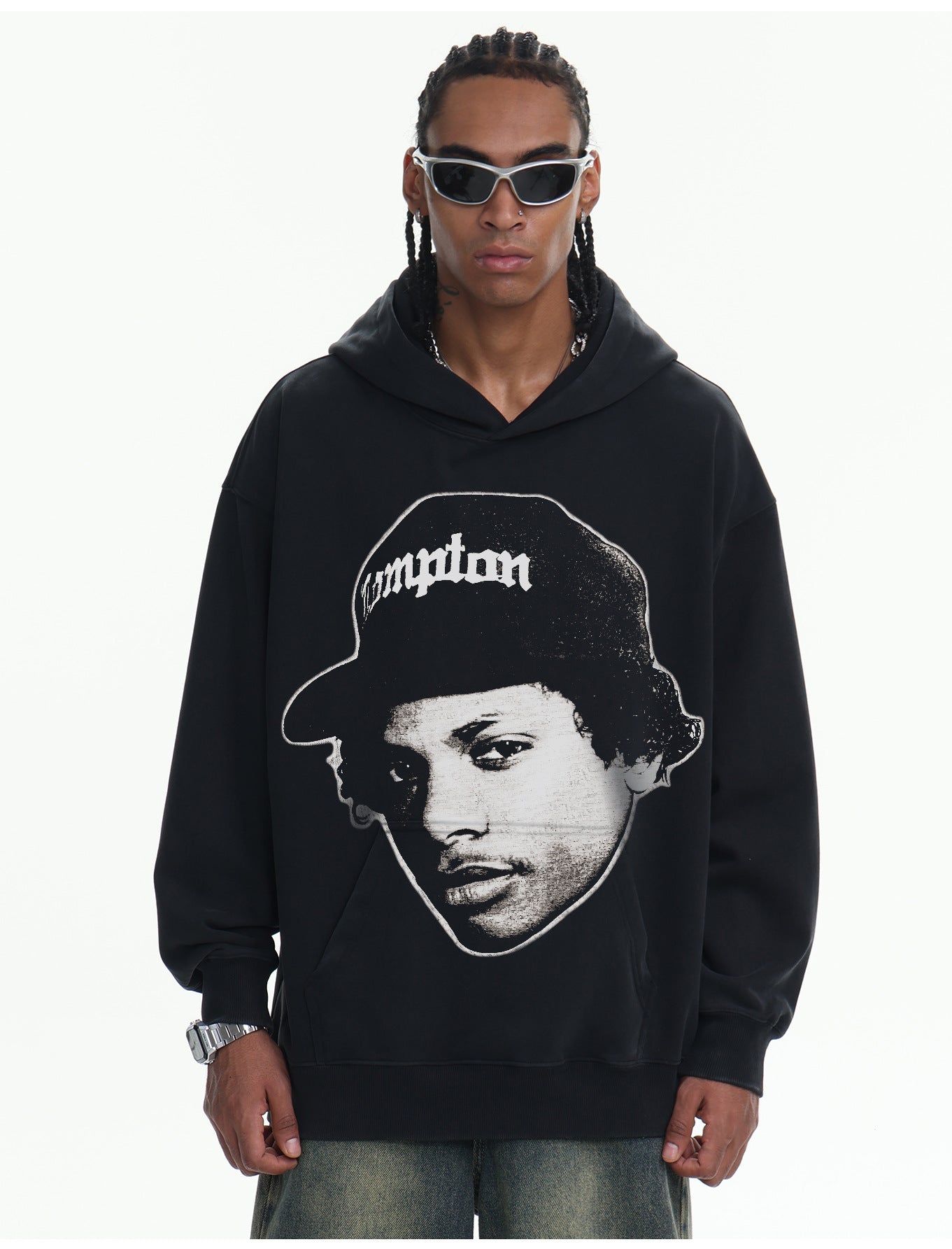 G.Z邁阿密南岸𝔾𝕣𝕠𝕦𝕟𝕕ℤ𝕖𝕣𝕠®✥南裝大佬✥ 美式嘻哈水410gEAZY-E長袖上衣T-Shirt