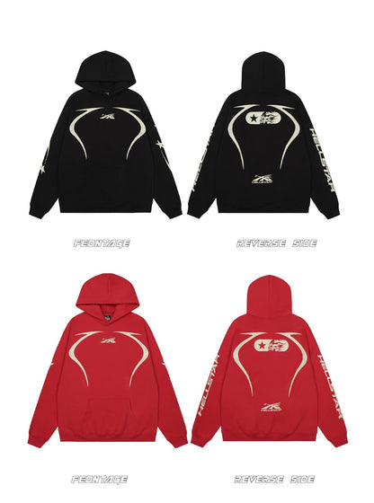 𝔾𝕣𝕠𝕦𝕟𝕕ℤ𝕖𝕣𝕠®2026年秋冬款歐洲街頭風格簡約字母連帽長袖上衣T-SHIRT