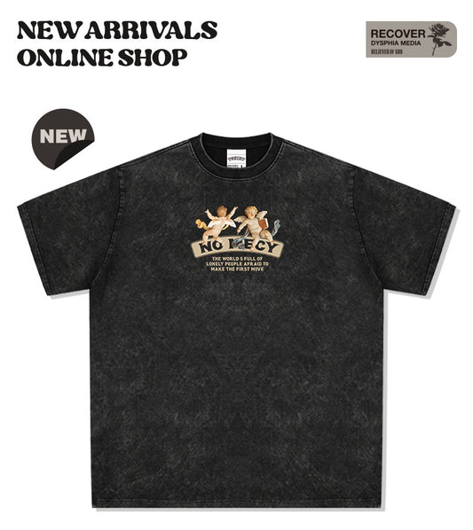 G.Z邁阿密南岸✥𝔾𝕣𝕠𝕦𝕟𝕕ℤ𝕖𝕣𝕠®✥2025年南裝大佬/美式嘻哈寬鬆重磅數No Mecy天使男女中性T-Shirt上衣