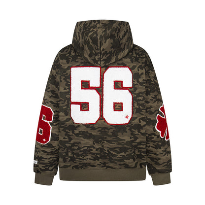 𝔾𝕣𝕠𝕦𝕟𝕕ℤ𝕖𝕣𝕠®2026年秋冬款新款經典復古老花數字連帽夾克外套 4色