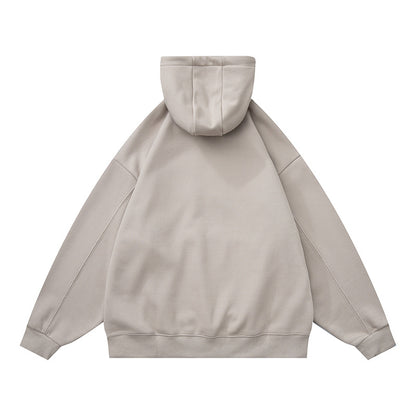 𝔾𝕣𝕠𝕦𝕟𝕕ℤ𝕖𝕣𝕠®2026年秋冬款復古新款厚磅數貼布字母連帽長袖T-shrit 3色