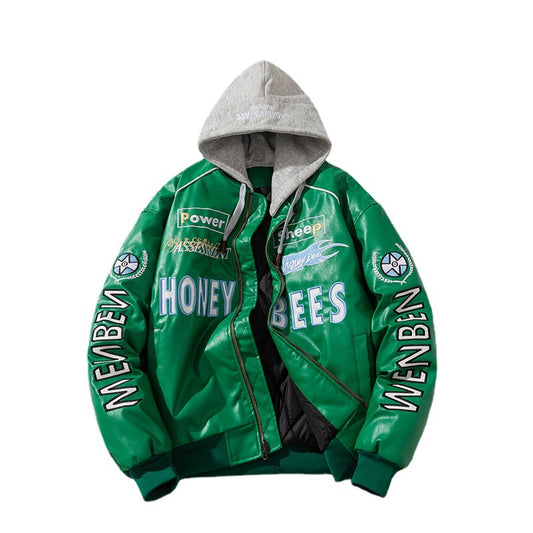 🔥𝔾𝕣𝕠𝕦𝕟𝕕⇔ℤ𝕖𝕣𝕠®25-26年秋冬新款vintag經典刺繡復古PU皮革機車夾克外套4色