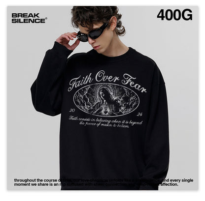 G.Z邁阿密南岸𝔾𝕣𝕠𝕦𝕟𝕕ℤ𝕖𝕣𝕠®✥南裝大佬✥ 美式嘻哈水400g慈愛聖母長袖上衣T-Shirt