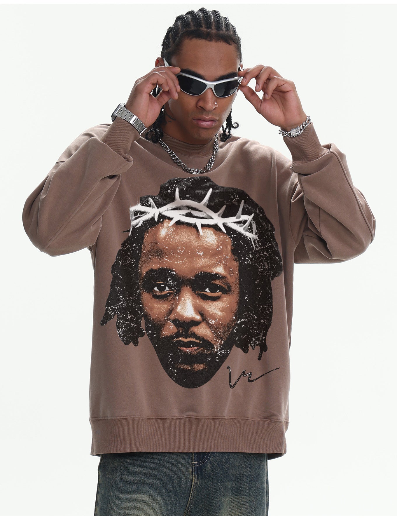 G.Z邁阿密南岸𝔾𝕣𝕠𝕦𝕟𝕕ℤ𝕖𝕣𝕠®✥南裝大佬✥ 美式嘻哈水410gKendrick Lamar長袖上衣T-Shirt