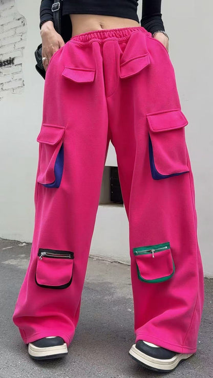 🄶🅁🄾🅄🄽🄳♾🅉🄴🅁🄾25-26SS♾無性別穿搭OverSize美式新款多口袋工裝休閒長褲(現貨優惠)