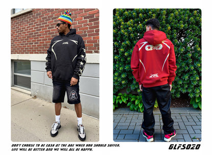 𝔾𝕣𝕠𝕦𝕟𝕕ℤ𝕖𝕣𝕠®2026年秋冬款歐洲街頭風格簡約字母連帽長袖上衣T-SHIRT