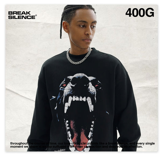 G.Z邁阿密南岸𝔾𝕣𝕠𝕦𝕟𝕕ℤ𝕖𝕣𝕠®✥南裝大佬✥ 美式嘻哈水400g美式惡犬長袖上衣T-Shirt