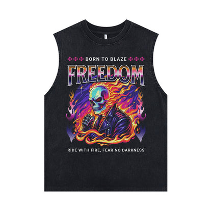 ♠𝔾𝕣𝕠𝕦𝕟𝕕ℤ𝕖𝕣𝕠♠美式風格夏日新款水洗破壞厚磅多款式圖片C區坎肩無袖背心