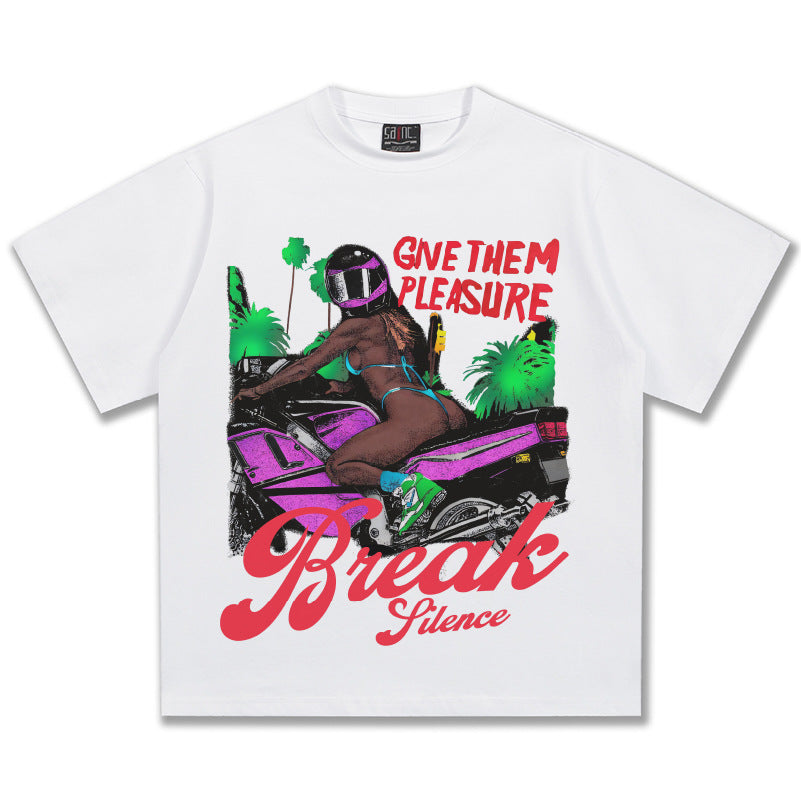 G.Z邁阿密南岸𝔾𝕣𝕠𝕦𝕟𝕕ℤ𝕖𝕣𝕠®✥南裝大佬✥ 美式嘻哈水洗重磅數男女中性速度與激情短袖上衣T-Shirt(亞洲版型)