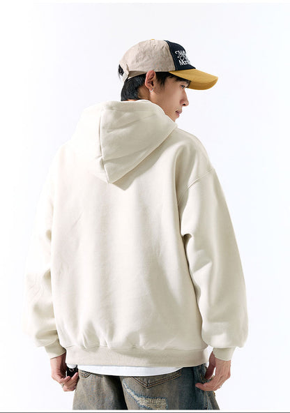 𝔾𝕣𝕠𝕦𝕟𝕕ℤ𝕖𝕣𝕠®2026年秋冬款復古發泡字母寬鬆連帽長袖大學T-SHIRT