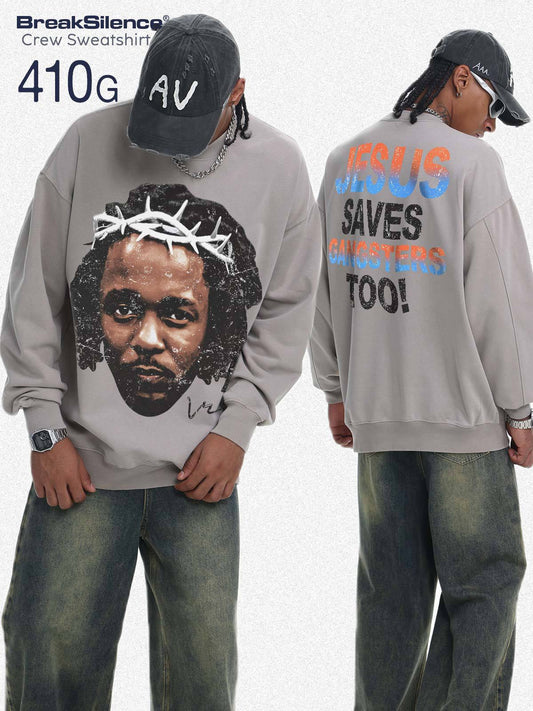 G.Z邁阿密南岸𝔾𝕣𝕠𝕦𝕟𝕕ℤ𝕖𝕣𝕠®✥南裝大佬✥ 美式嘻哈水410gKendrick Lamar長袖上衣T-Shirt