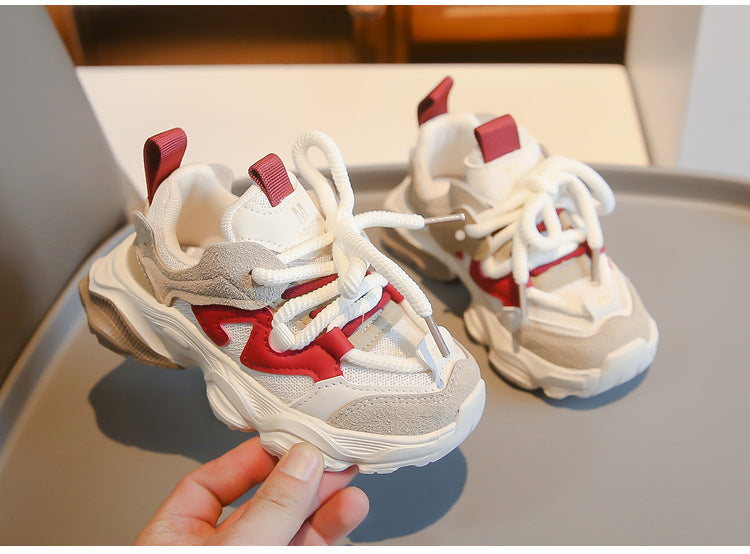 𝔾𝕣𝕠𝕦𝕟𝕕ℤ𝕖𝕣𝕠®－Deluxe－BabyKids Shoes✥2025年✥秋冬新款中小童學齡百搭復古防滑老爹鞋XMT-8280