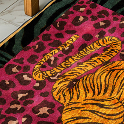 𝔾𝕣𝕠𝕦𝕟𝕕ℤ𝕖𝕣𝕠®－Flexing－居家✥2024✥美式家居生活豹紋猛虎客廳臥室地毯地墊