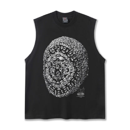 G.Z邁阿密南岸𝔾𝕣𝕠𝕦𝕟𝕕ℤ𝕖𝕣𝕠®✥南裝大佬✥ 美式嘻哈水洗重磅數男女中性kanye west坎肩背心亞洲版型)