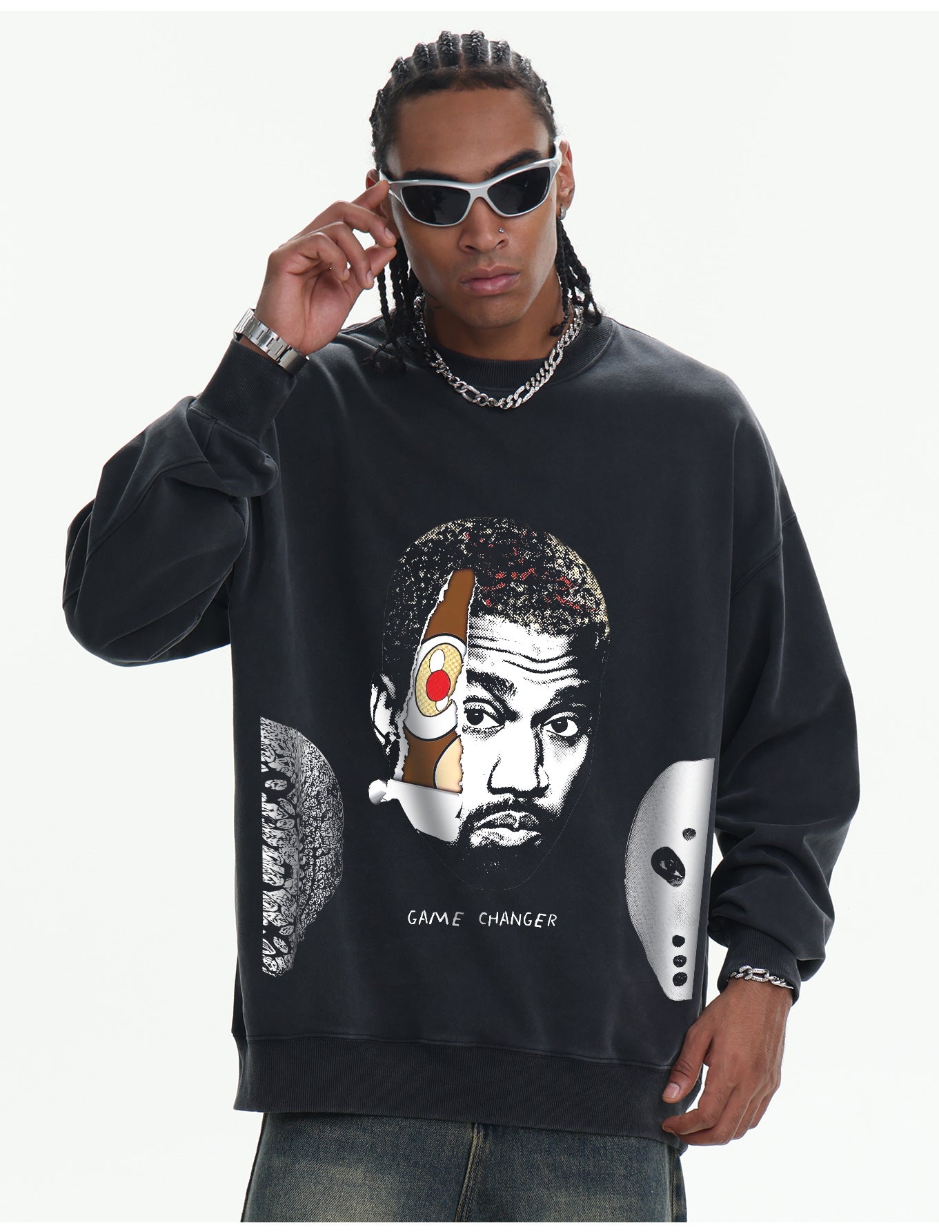 G.Z邁阿密南岸𝔾𝕣𝕠𝕦𝕟𝕕ℤ𝕖𝕣𝕠®✥南裝大佬✥ 美式嘻哈水410gBreakSilence長袖上衣T-Shirt