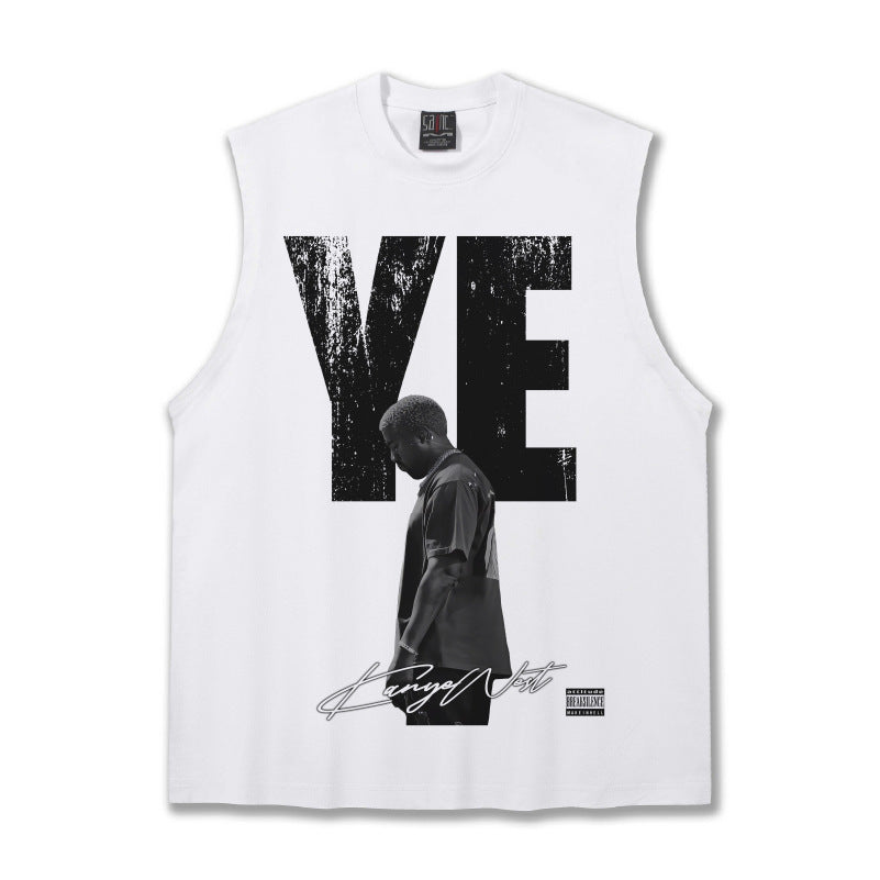 G.Z邁阿密南岸𝔾𝕣𝕠𝕦𝕟𝕕ℤ𝕖𝕣𝕠®✥南裝大佬✥ 美式嘻哈水洗重磅數男女中性YE坎肩背心亞洲版型)