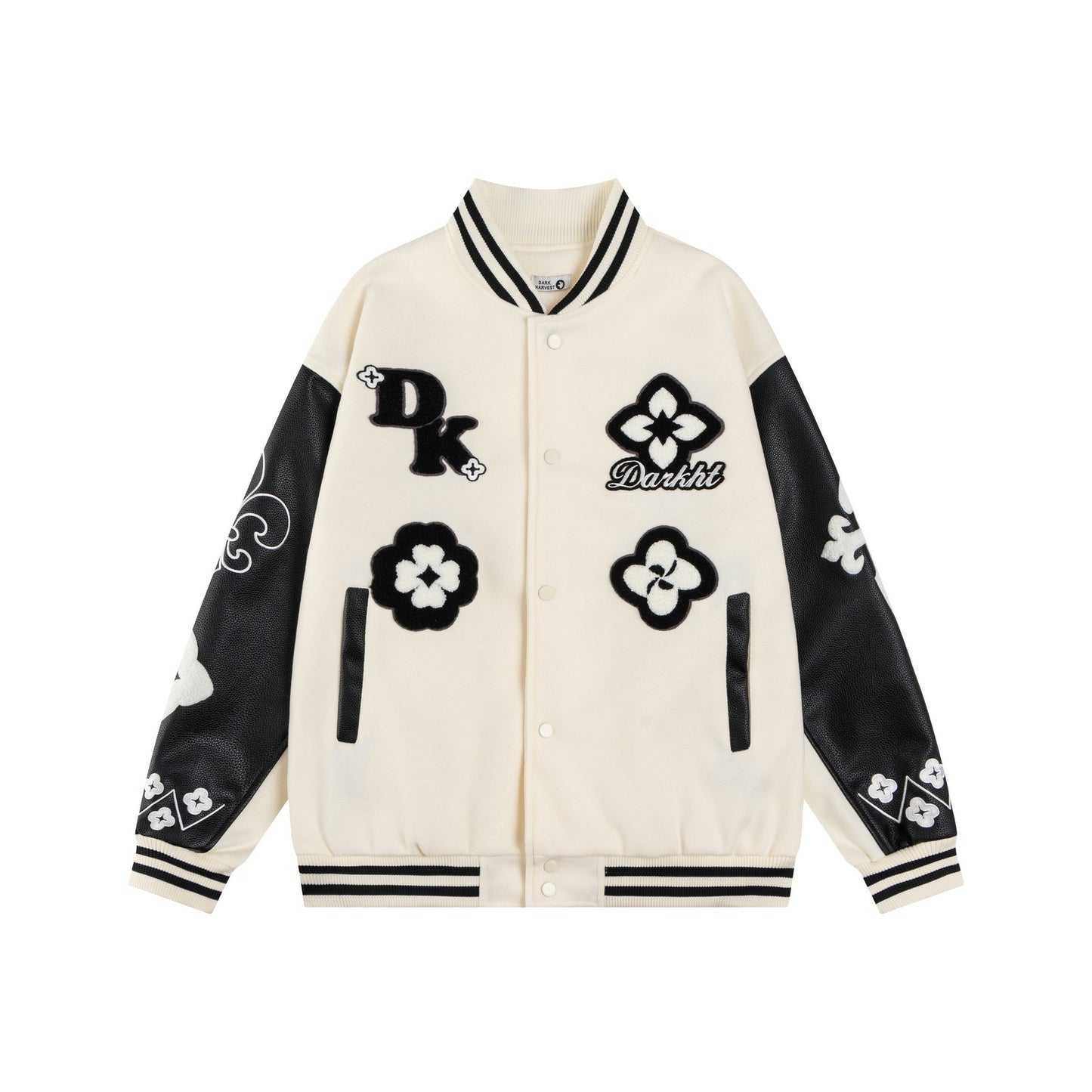 𝔾𝕣𝕠𝕦𝕟𝕕ℤ𝕖𝕣𝕠®2026年秋冬款復古PU皮革老花字母棒球夾克外套(加厚限量)