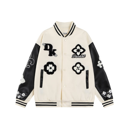 𝔾𝕣𝕠𝕦𝕟𝕕ℤ𝕖𝕣𝕠®2026年秋冬款復古PU皮革老花字母棒球夾克外套(加厚限量)