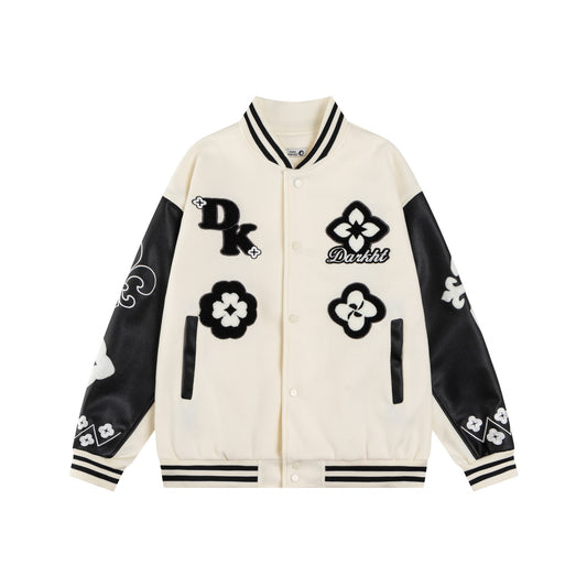 𝔾𝕣𝕠𝕦𝕟𝕕ℤ𝕖𝕣𝕠®2026年秋冬款復古PU皮革老花字母棒球夾克外套(加厚限量)