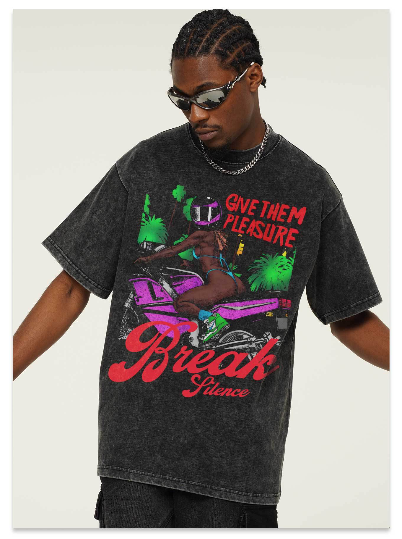 G.Z邁阿密南岸𝔾𝕣𝕠𝕦𝕟𝕕ℤ𝕖𝕣𝕠®✥南裝大佬✥ 美式嘻哈水洗重磅數男女中性速度與激情短袖上衣T-Shirt(亞洲版型)