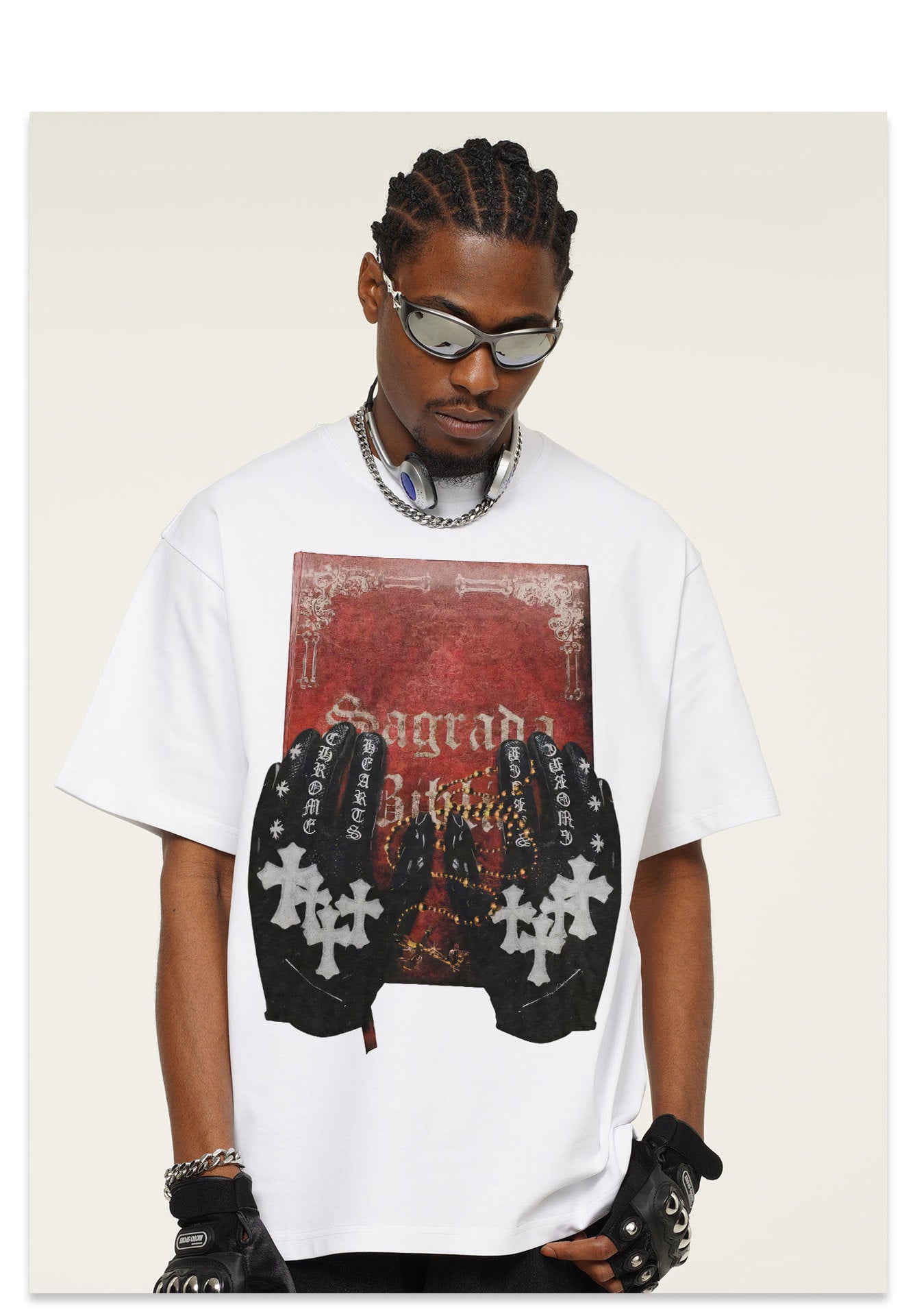 G.Z邁阿密南岸𝔾𝕣𝕠𝕦𝕟𝕕ℤ𝕖𝕣𝕠®✥南裝大佬✥ 美式嘻哈水洗重磅數男女中性Holy Code短袖上衣T-Shirt(亞洲版型)