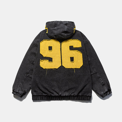 🔥𝔾𝕣𝕠𝕦𝕟𝕕⇔ℤ𝕖𝕣𝕠®25-26年秋冬新款vintag經典復古拼布連帽夾克牛仔外套