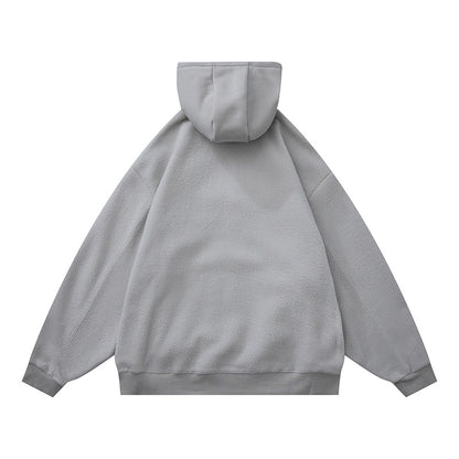 𝔾𝕣𝕠𝕦𝕟𝕕ℤ𝕖𝕣𝕠®2026年秋冬款復古新款厚磅數搖粒絨連帽長袖T-shrit 2色