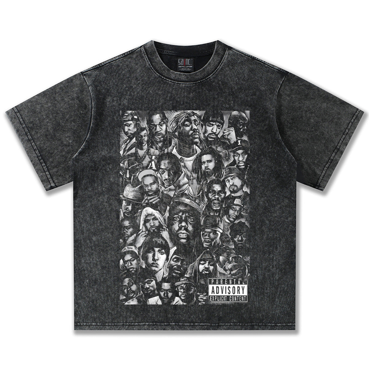 G.Z邁阿密南岸𝔾𝕣𝕠𝕦𝕟𝕕ℤ𝕖𝕣𝕠®✥南裝大佬✥ 美式嘻哈水洗重磅數男女中性經典嘻哈明星短袖上衣T-Shirt(亞洲版型)