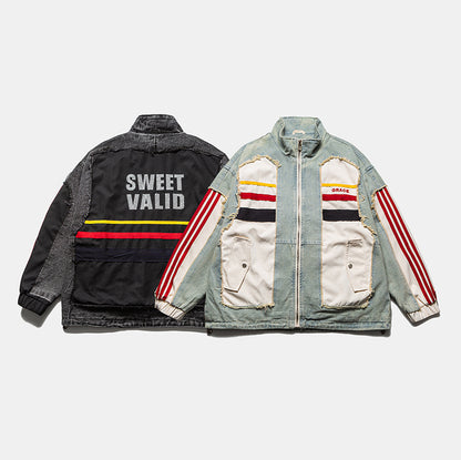 🔥𝔾𝕣𝕠𝕦𝕟𝕕⇔ℤ𝕖𝕣𝕠®25-26年秋冬新款vintag經典復古拼布立領夾克外套