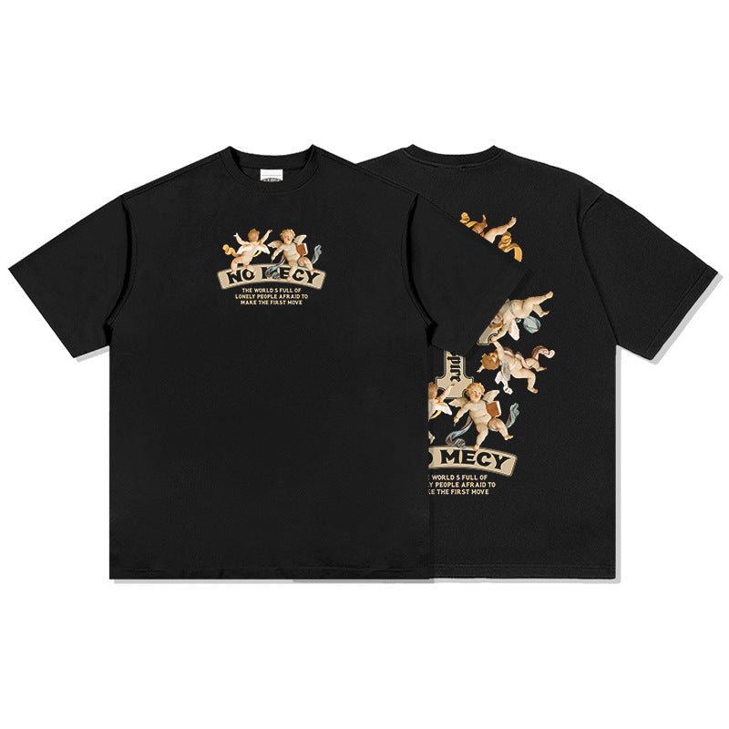 G.Z邁阿密南岸✥𝔾𝕣𝕠𝕦𝕟𝕕ℤ𝕖𝕣𝕠®✥2025年南裝大佬/美式嘻哈寬鬆重磅數No Mecy天使男女中性T-Shirt上衣