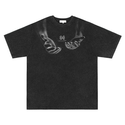 G.Z 邁阿密南岸✥𝔾𝕣𝕠𝕦𝕟𝕕ℤ𝕖𝕣𝕠®✥２０２4南裝大佬/美式嘻哈休閒陰影雙手純棉男女中性T-Shirt上衣